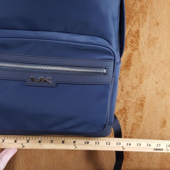 MICHAEL KORS Mens Backpack Blue Nylon MALONE $198 - Picture 6 of 8